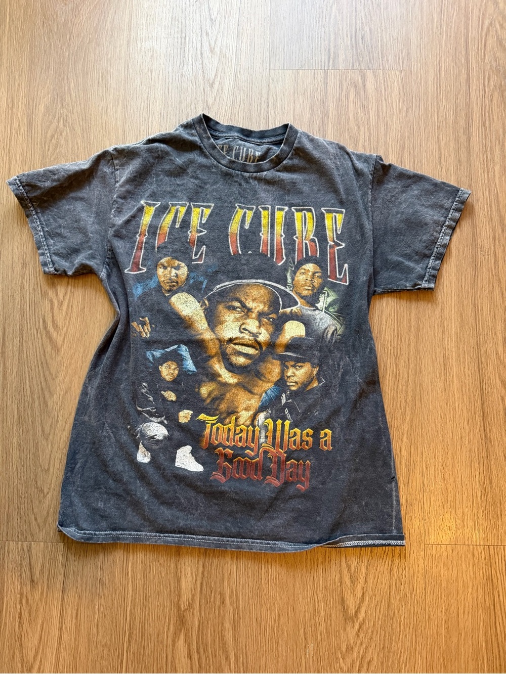 Ice Cube Today Was a Good Day Graphic T-Shirt Men’s Medium Washed Black Rap Tee